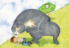 El oso y David